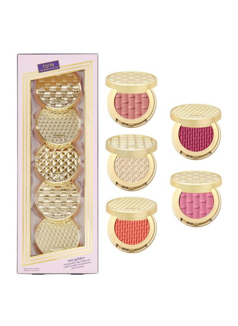 Tarte Cosmetics Tarte Stay Golden Amazonian Clay Cheek Palette (Pink & Coral)  - Image 1