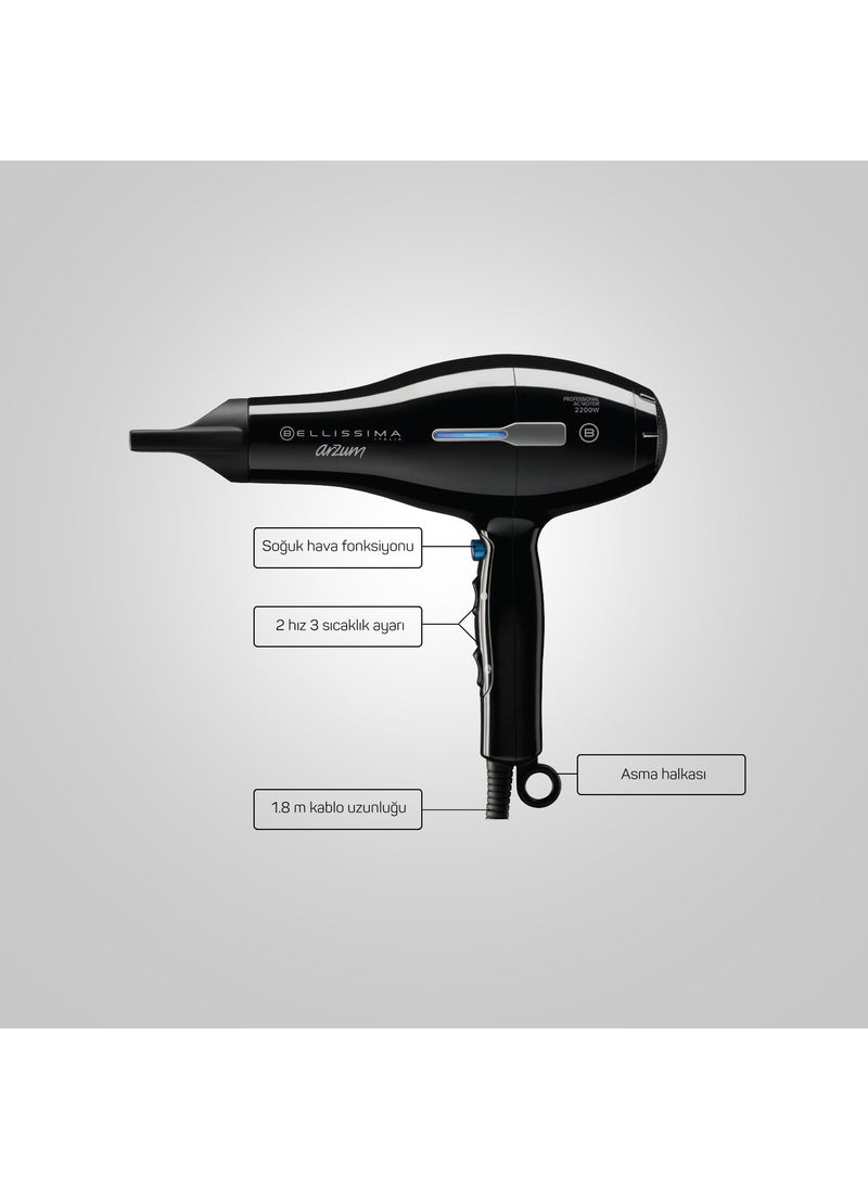 Arzum AR5004 Bellissima 2200W Professional AC Motor Hair Dryer  - Image 2