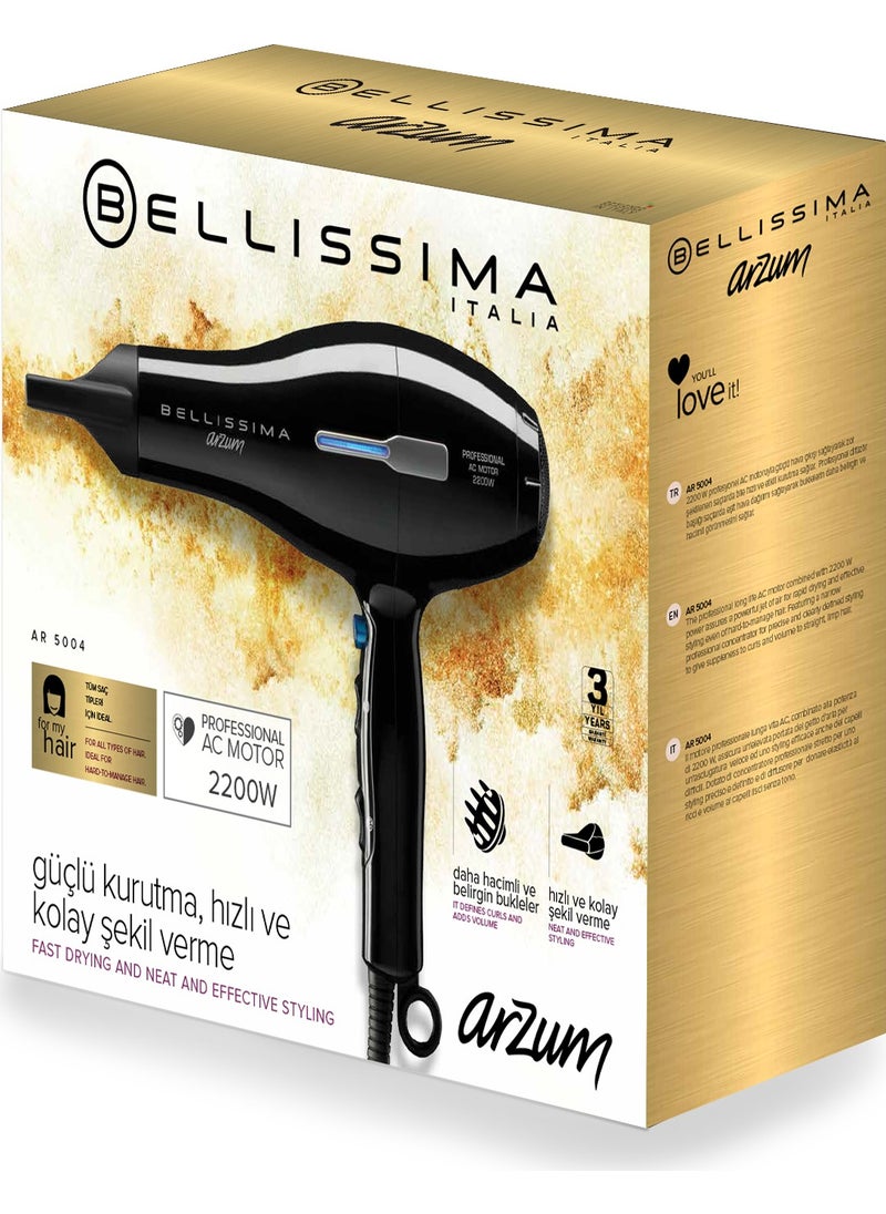 Arzum AR5004 Bellissima 2200W Professional AC Motor Hair Dryer  - Image 5