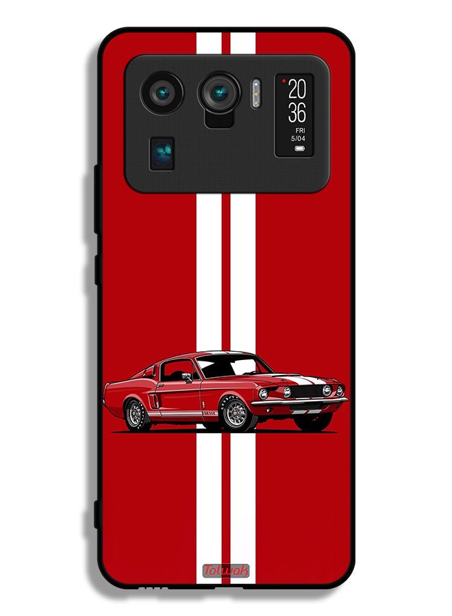 Tolwak Xiaomi Mi 11 Ultra Protective Case Cover Vintage Car Abstract Art - Image 2