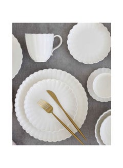 Easy Life Elegant Round Shaped Easy Cleaning Porcelain Salad Bowl White 20 cm R2910  - Image 4