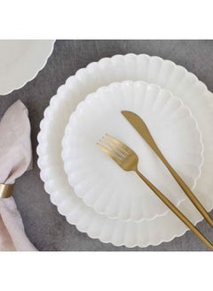 Easy Life Elegant Round Shaped Easy Cleaning Porcelain Salad Bowl White 20 cm R2910  - Image 5