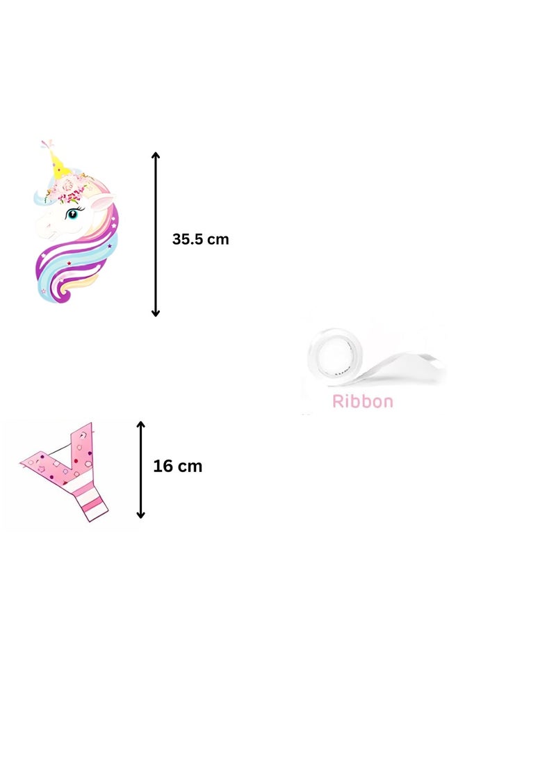 Generic - Happy Birthday Banner with Colourful Letters for Birthday Decorations, Girls Birthday Decorations Happy Birthday Letters with Pink Color - Image 1