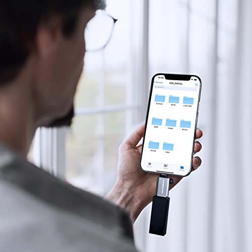 Kinsound 301 USB OTG for iPhone/iPad, Lightning OTG Pendrive Adapter Compatible with iOS 13 and Later Support Connect USB Flash Drive, Keyboard, Mouse - Image 3