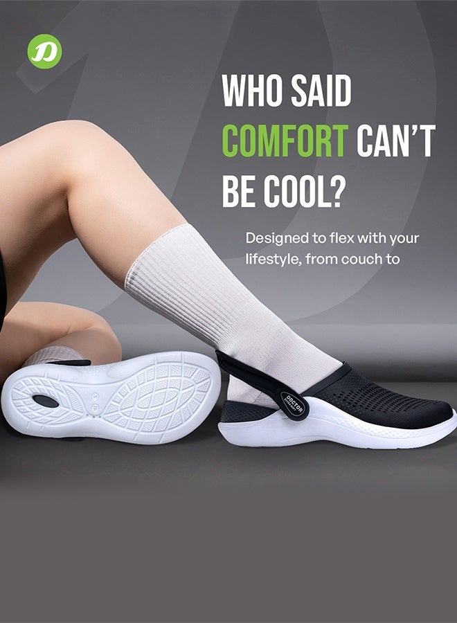 DOCTOR EXTRA SOFT Men's Classic Casual Sports Clogs/Sandals with Adjustable Back Strap | Lightweight, Comfortable, Stylish, Anti-Skid, Waterproof Everyday Mules for Men & Boys - D-513 - Image 2