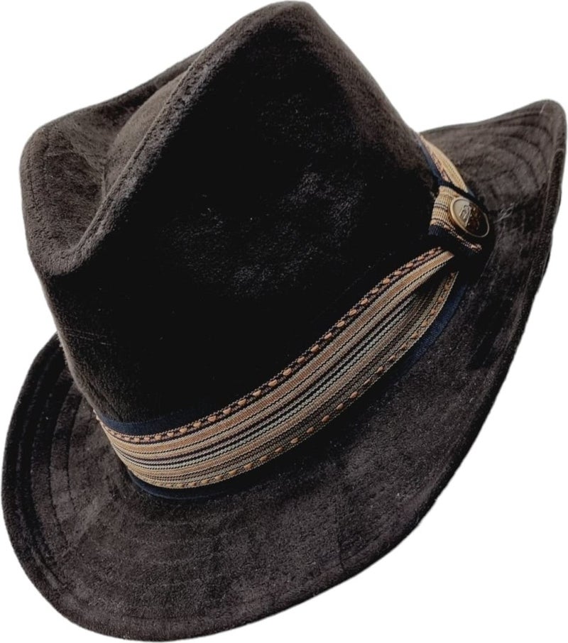 Mood Agenda Nubuck Cowboy Fedora Hat  - Image 1