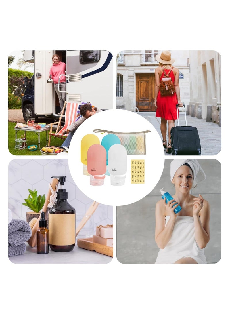 SYOSI Travel Size Containers, Compact Cosmetic Containers, Travel Shampoo Containers, Leakproof Travel Size Toiletries Bottles, Travel Lotion Bottles, Small Travel Bottles With Storage Bag, Travel Outing - Image 4