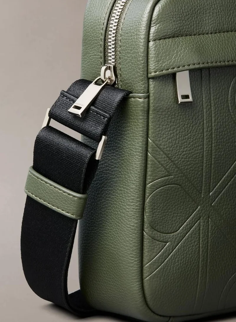 Calvin Klein Deep Depths Allover Embossed Emblem Logo Reporter Bag for Men | Best Price UAE