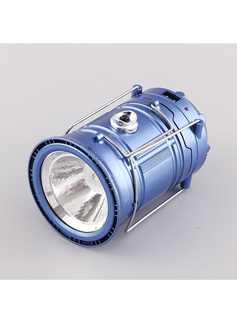 1Pcs Outdoor camping solar light Multi-functional portable field tent lighting work lights blue - Image 1