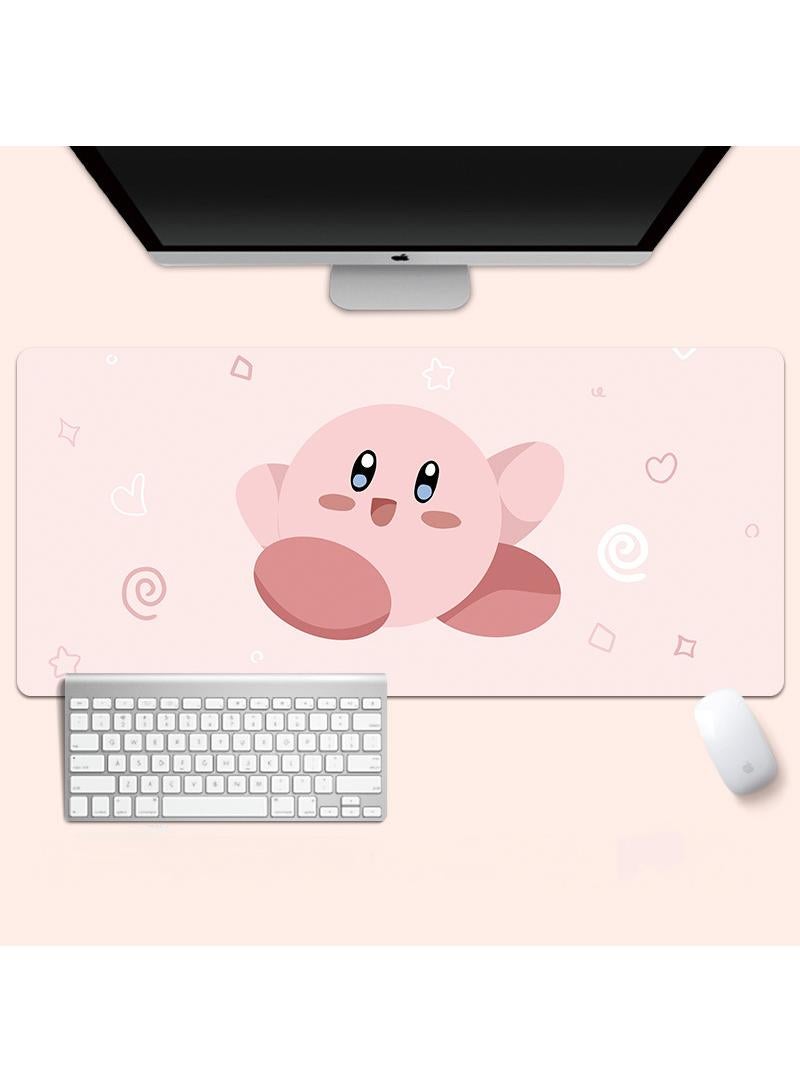 Y&D Kirby Gaming Mouse Pad Extended Large Mat Desk Pad Stitched Edges Mousepad Long Mouse Pad And Non-Slip Rubber Base Mice Pad 800X300X4mm