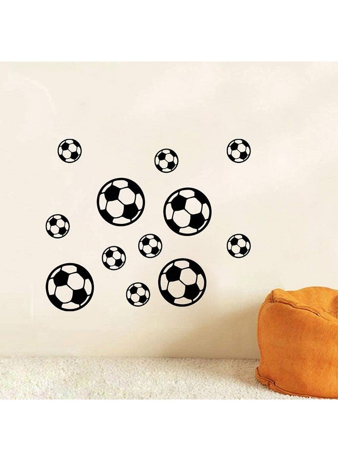 LZYMSZ 12Pcs Soccer Ball Football Wall Decal Sticker, Removable Soccer Wall Decoration, Available In 2 Sizes Diy Sticker Mural Sets For Kids Rooms Bedroom Living Room Playroom Soccer Fans Home Decor - Image 5