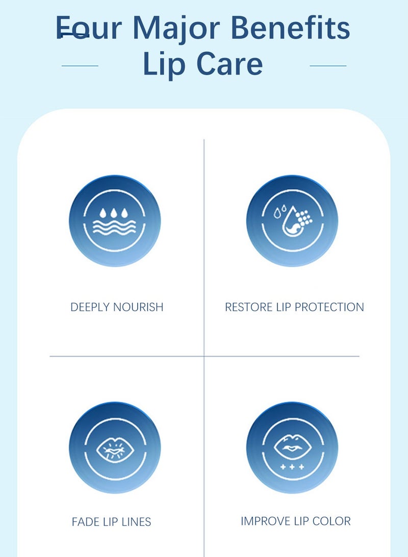 HEALMUSZ جل إصلاح الشفاه مرطب عميق مرطب ومصلح مضاد للجفاف ومشرق كمادات باردة مرطب شفاه آمن لاستعادة حماية الشفاه وتلاشي الخطوط وتحسين لون الشفاه وإصلاح التهاب الشفاه 20 جرام - Image 5