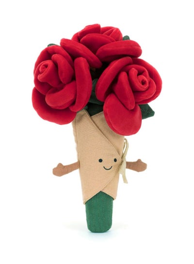 Jellycat Amuseables Rose Bouquet Plush – Soft Stuffed Toy with Cordy Legs, Cute Valentine’s Gift for Kids & Adults, Collectible Jellycat, 30cm