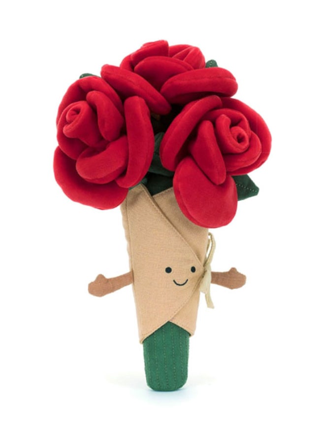 Jellycat Amuseables Rose Bouquet Plush – Soft Stuffed Toy with Cordy Legs, Cute Valentine’s Gift for Kids & Adults, Collectible Jellycat, 30cm - Image 1