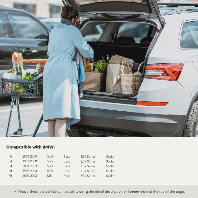 YHTAUTO 2 x Tailgate Trunk Lid Lift Support Liftgate Shock Struts for 1997-2003 BMW E39 525i 528i 530i 540i M5 Sedan - Image 2