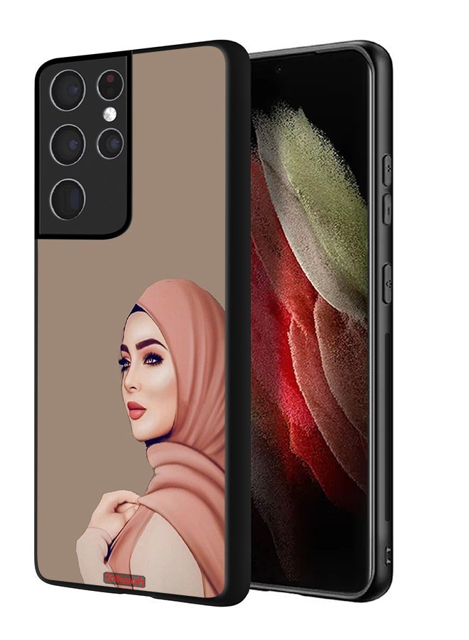 Tolwak Samsung Galaxy S21 Ultra 5G Protective Case Cover Beautiful Hijab Girl - Image 1