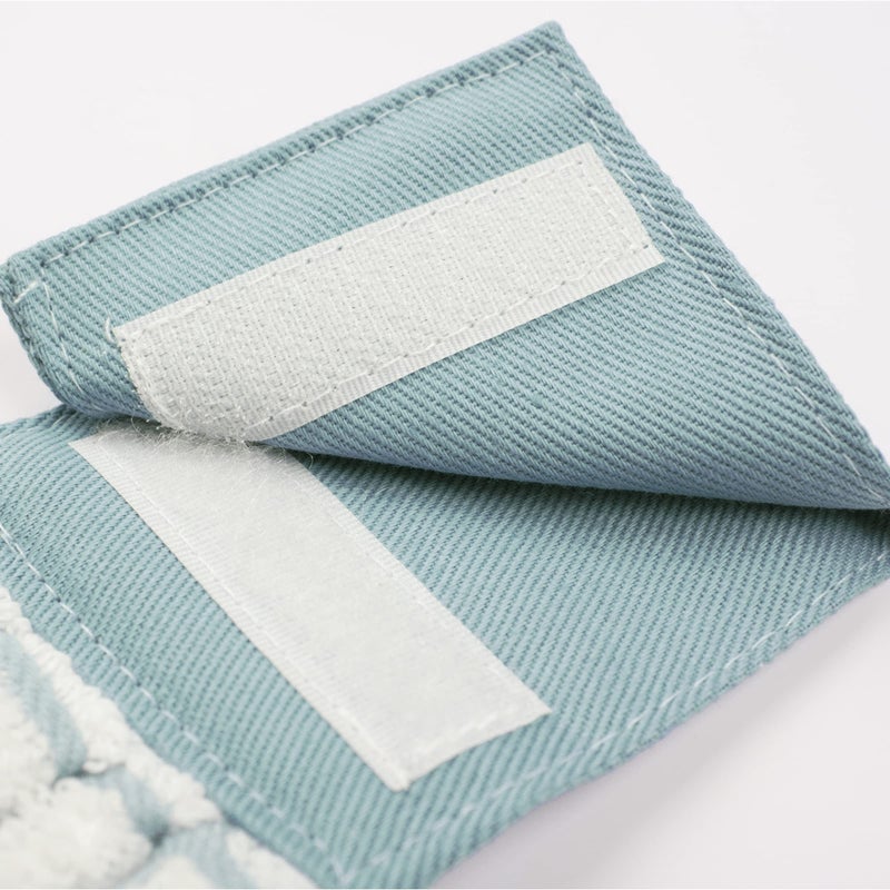 Ritz Premium 100% Cotton Solid and Multi Check Kitchen Tie Towel Absorbent, Super Soft, and Fast Drying Hang Towel, Set of Three, Dew - Image 3