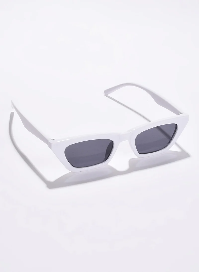 صوص هاوت نظارة شمسية عين القطة سوداء بعدسات بيضاء