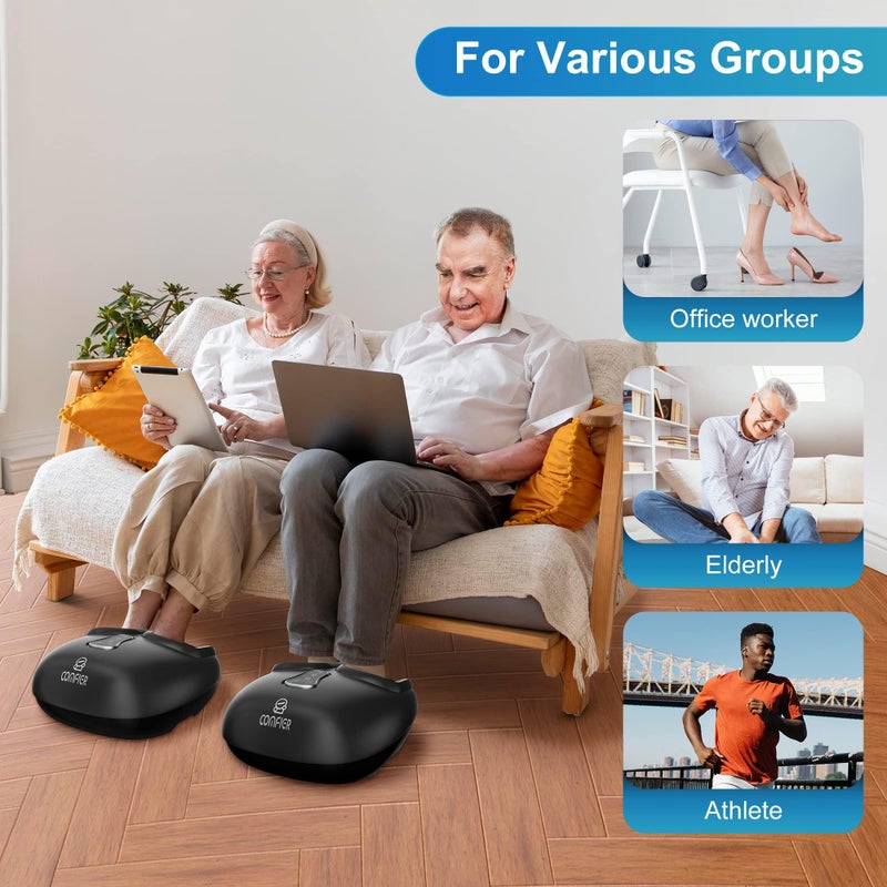 COMFIER Shiatsu Foot Massager with Heat,Vibration,Rolling Compression,FSA Eligible Feet Massager Machine for Plantar Fasciitis,Neuropathy Pain, Fits Size up to 13â€œ,Christmas Gifts for Women,Men,HSA - Image 5