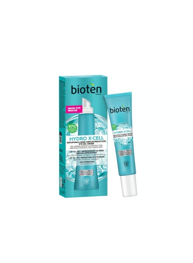 bioten Hydro X∙Cell Depuffing & Dark Circles Reduction Eye Gel-Cream 15ml - Image 1