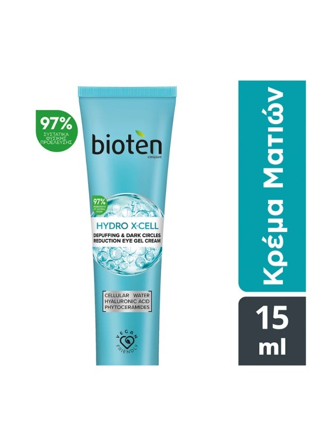 bioten Hydro X∙Cell Depuffing & Dark Circles Reduction Eye Gel-Cream 15ml - Image 2