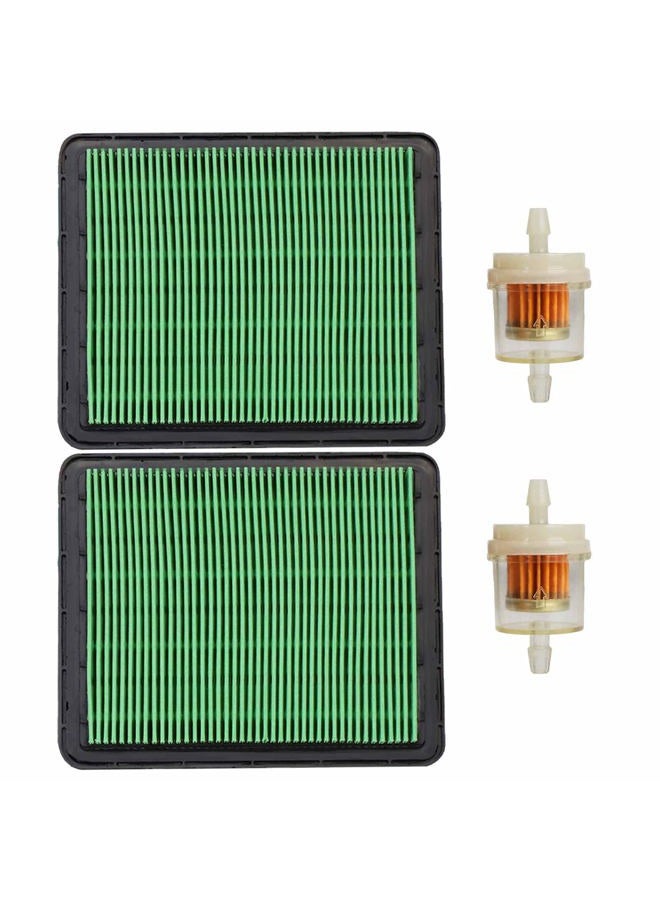 HOODELL 2 Pack GCV160 Air Filter, Durable GC160 Air Cleaner with Fuel Filter, Professional 17211-ZL8-023 Air Filter for Honda GCV190 GC190 GCV135 GC135 GX100 Engine Lawn Mower - Image 1