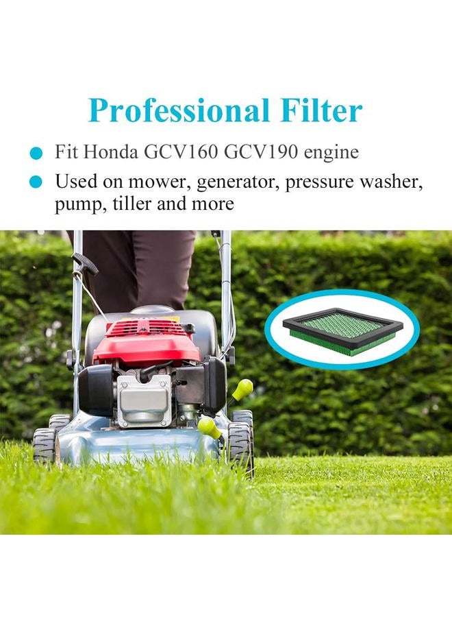 HOODELL 2 Pack GCV160 Air Filter, Durable GC160 Air Cleaner with Fuel Filter, Professional 17211-ZL8-023 Air Filter for Honda GCV190 GC190 GCV135 GC135 GX100 Engine Lawn Mower - Image 2