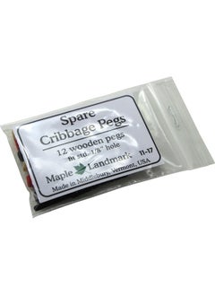 Maple Landmark Maple Landmark Spare Wood Cribbage Pegs, 12 pc. - Made in The USA  - Image 2
