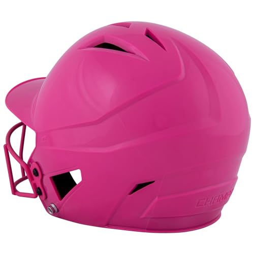 Champro HX Rookie Fastpitch Batting Helmet Medium Optic Pink - Image 3