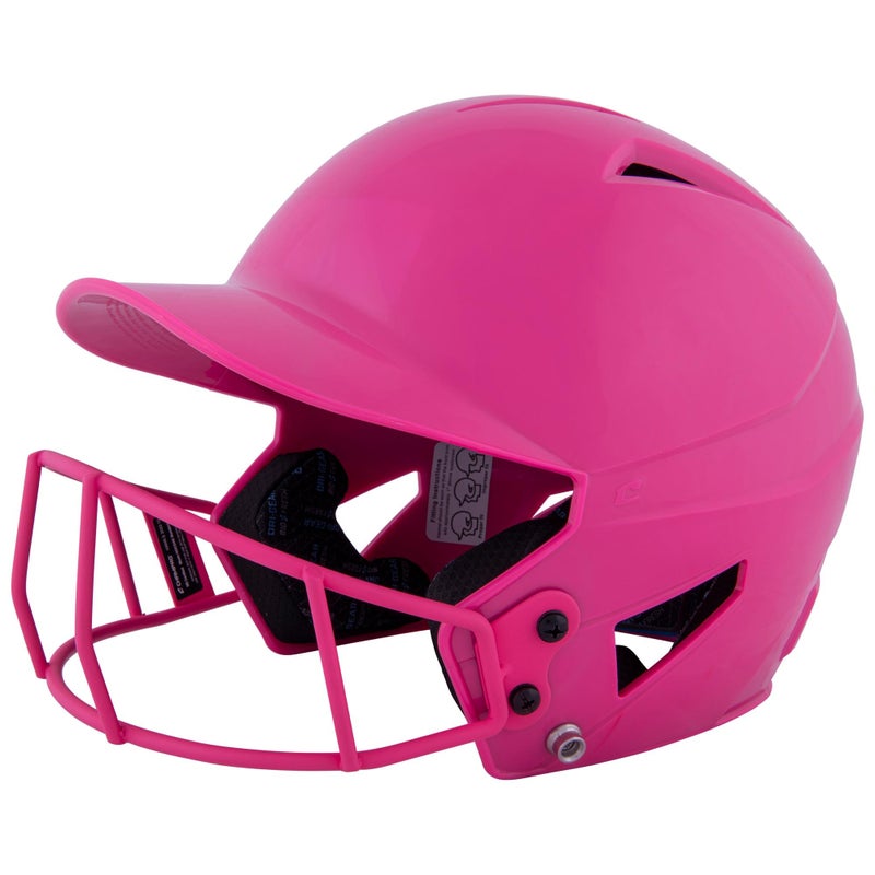 Champro HX Rookie Fastpitch Batting Helmet Medium Optic Pink - Image 2
