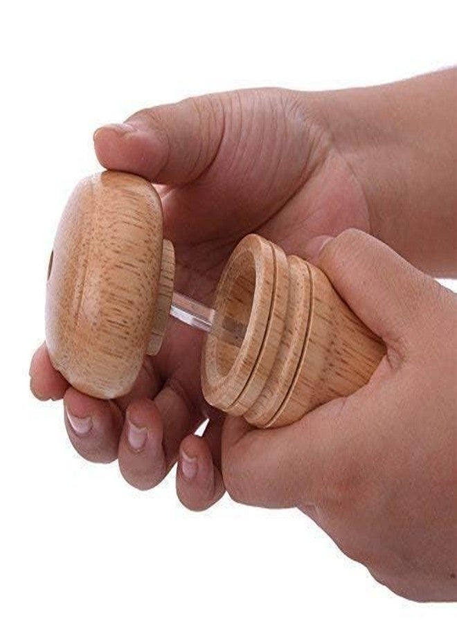 BOTIST Wooden Manual Salt Pepper Grinder Crusher Mill Shakers with Ceramic Rotor for Home & Kitchen (Pack of 1) 8 Inch - Image 2