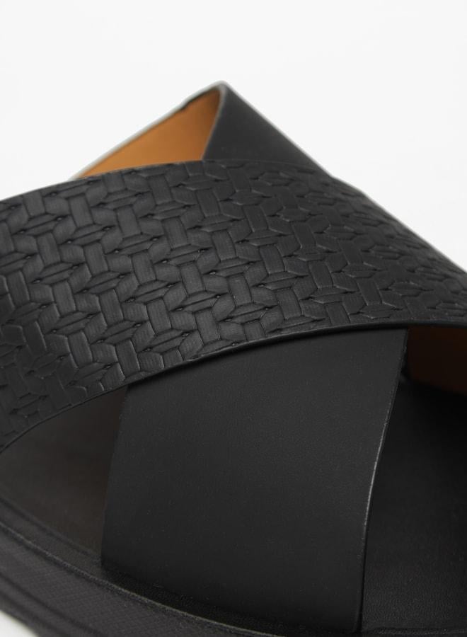 LBL by Shoexpress Mens Textured SlipOn Sandals - Image 5