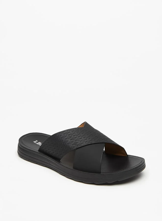 LBL by Shoexpress Mens Textured SlipOn Sandals