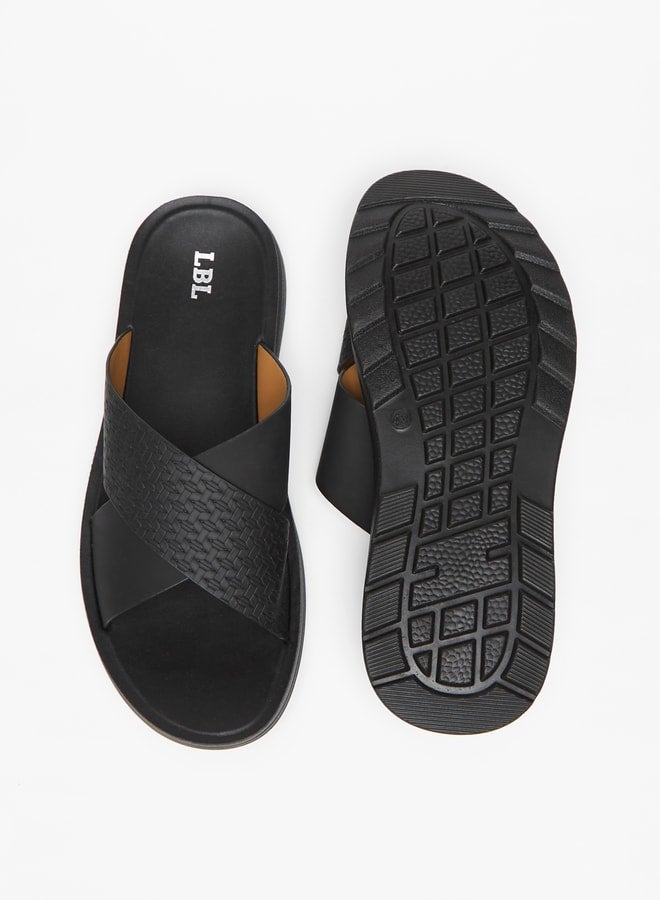 LBL by Shoexpress Mens Textured SlipOn Sandals  - Image 4