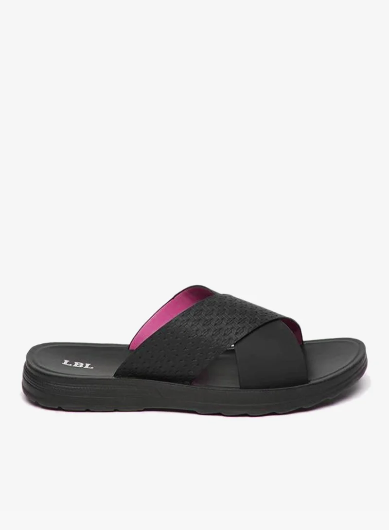 LBL by Shoexpress Men'S Textured Slip-On Comfort Sandals