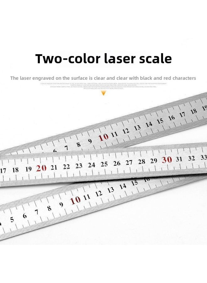 Generic - Stainless Steel Angle Ruler Horizontal Straight Angle Ruler 90 Degree Measuring Turning Ruler Triangle Ruler Woodworking Ruler Multifunctional Angle Ruler Steel Ruler-Model:Triangular Ruler 15cm - Image 1