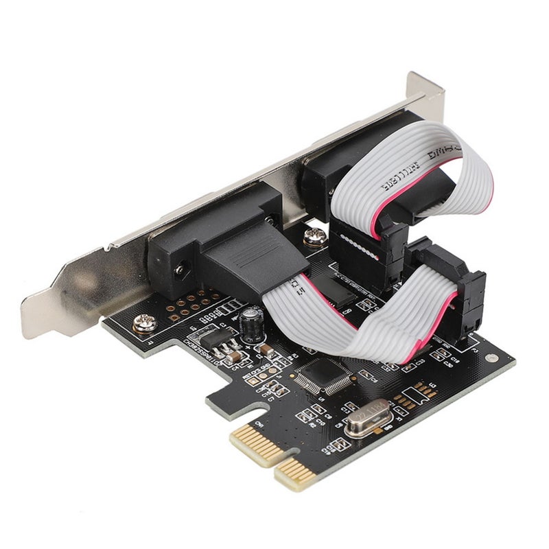 بطاقة محول محفز PCI-E PCI Express إلى مزدوج من المنافذ المتسلسلة DB9 RS232 (2 منافذ) - Image 5