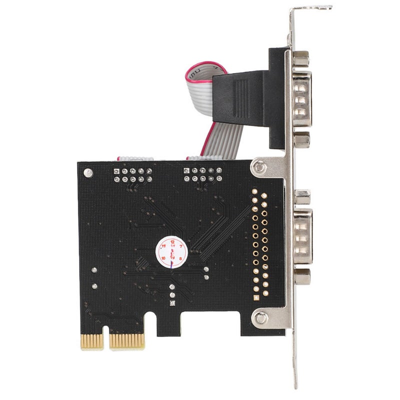 بطاقة محول محفز PCI-E PCI Express إلى مزدوج من المنافذ المتسلسلة DB9 RS232 (2 منافذ) - Image 1