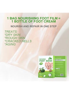APPTI 5-Piece Avocado Foot Cream Repair Film, Foot SPA, Exfoliating Foot Mask  - Image 3