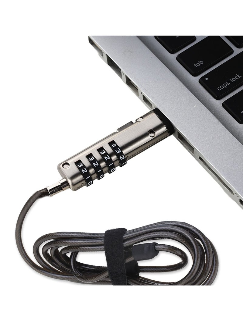 Excefore Adhesive Security Plate,  with Slot for Cables to Lock Down Laptops, Tablets, Monitors and Other Devices, 1Pcs Black  - Image 4