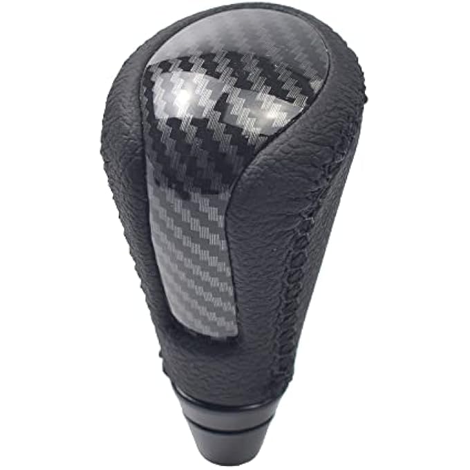 rayihni Hacreyatu Automatic Transmission Gear Shift Knob Shifter Lever Handle for Lexus IS250 IS350 ISC 2006 2007 2008 2009 2010 2011 2012 2013 PTR5153080 Carbon Fiber Cover Black Wire - Image 1