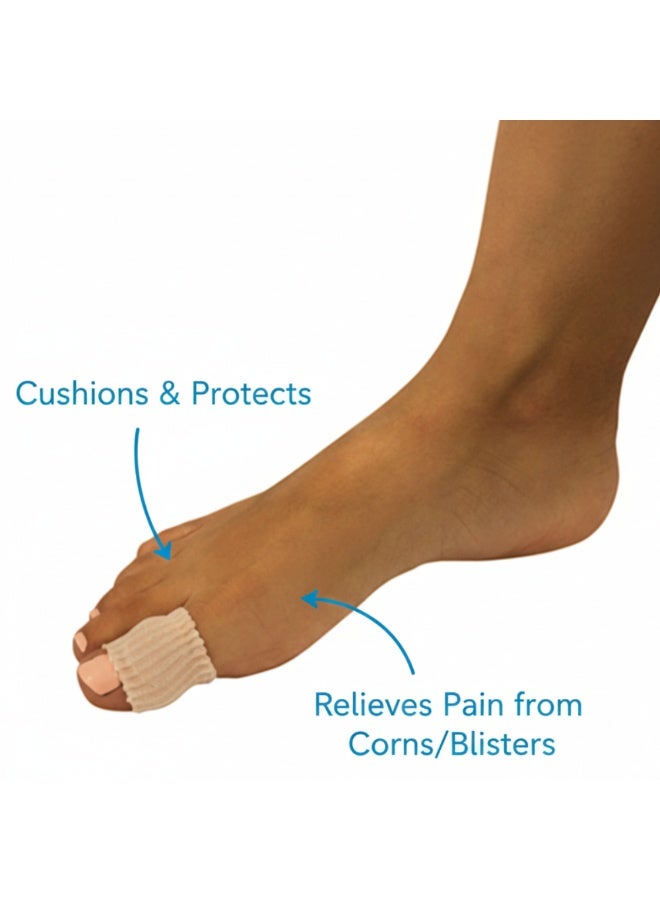 Silipos Digital Gel Pads – Protective Fabric Toe & Finger Sleeves with Soothing Mineral Oil Gel - Image 3