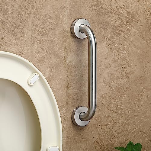 FORTUNE Stainless Steel Grab Bar for Bathroom & Bathtub Wall Mounted Safety Hand Support Rail Matt Finish - Balance Handle - Towel Bar - (10 Inch, Pack of 2) - Image 3