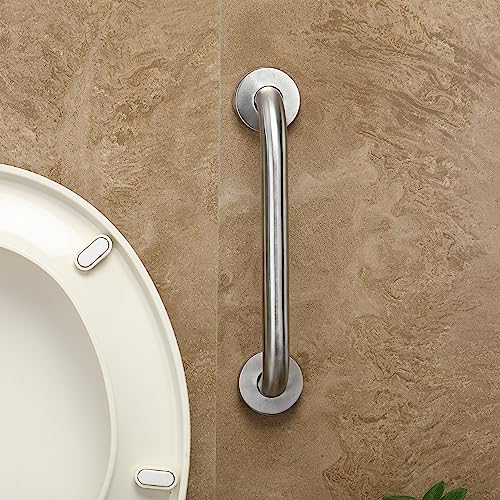 FORTUNE Stainless Steel Grab Bar for Bathroom & Bathtub Wall Mounted Safety Hand Support Rail Matt Finish - Balance Handle - Towel Bar - (10 Inch, Pack of 2) - Image 4