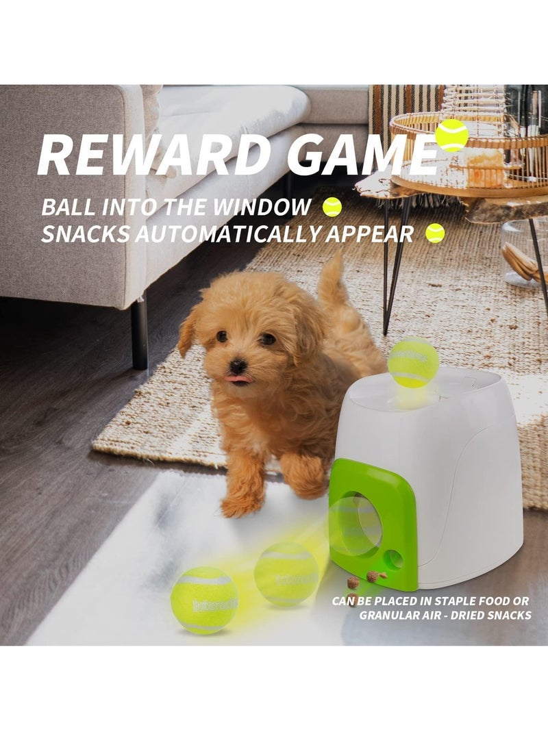 موزع الكرات الأوتوماتيكي، ألعاب تفاعلية للكلاب، جهاز مكافأة الكرة والطعام الأوتوماتيكي، آلة توزيع كرات التنس للكلاب - Image 2
