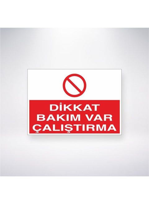 Reysa Design Attention Maintenance Available Operation 21X30 cm Adhesive Sheet