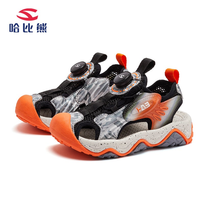 Habib Bear Children'S Shoes Boys Baotou Sandals Girls Comfortable Swivel Buckle Lightweight Sandals Factory Daifa - Image 1