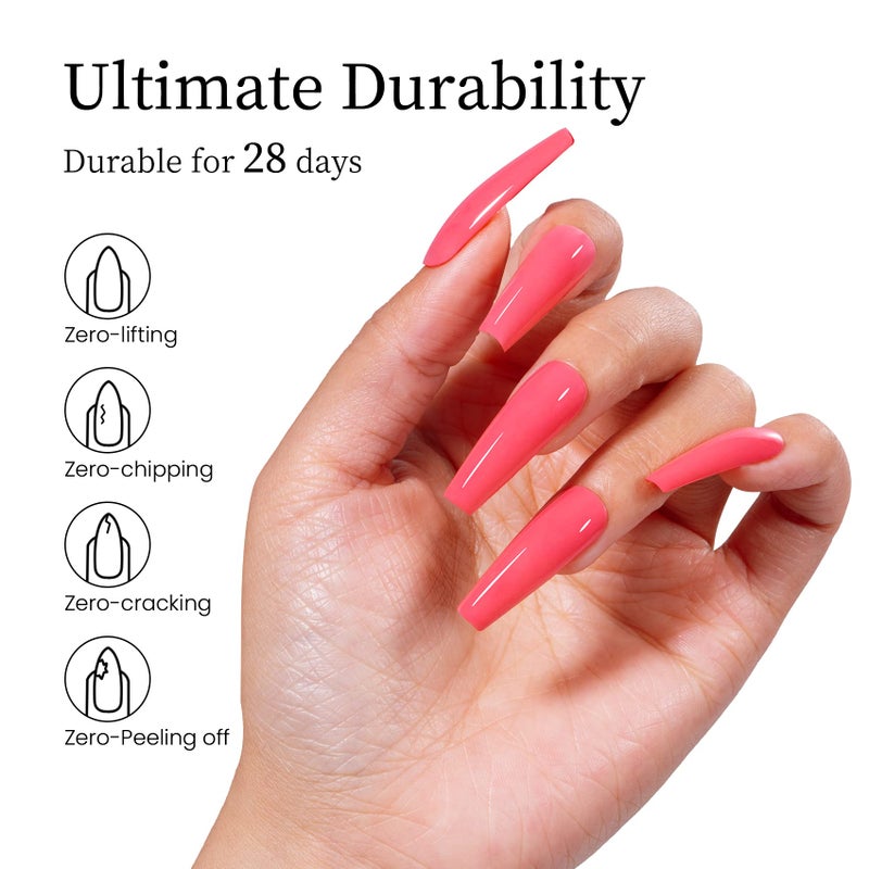 MAYCHAO 15ML Pink Gel Nail Polish 1Pc Pink Lemonade Gel Polish Soak Off UV LED Nail Polish Nail Art Starter Manicure Salon DIY at Home, 0.5 OZ - Image 5