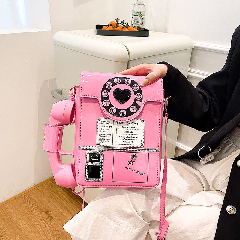 New Fashion Creative Fun Simulation Digital Telephone Bag Cute Funny Personality Messenger Bag - Image 2
