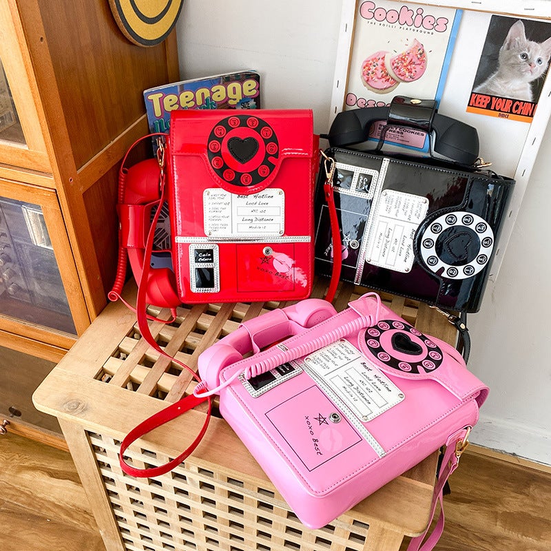 New Fashion Creative Fun Simulation Digital Telephone Bag Cute Funny Personality Messenger Bag - Image 3